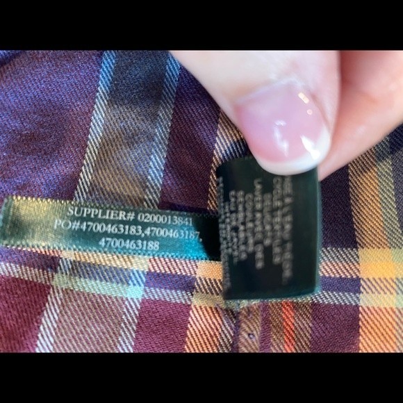 XL 100% - plaid button front Lauren Ralph Lauren lightweight. - Picture 9 of 9